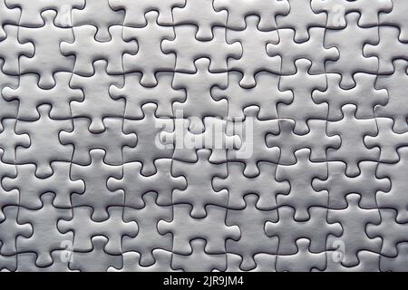 Weiße Puzzle Textur Hintergrund Stockfoto