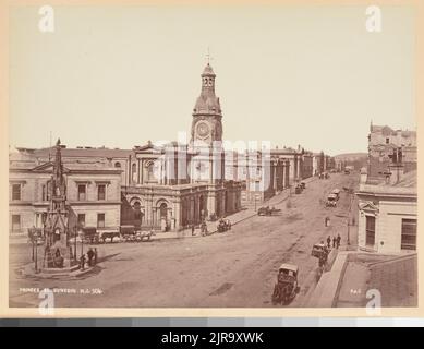 Princes St. Dunedin, N.Z. Aus dem Album: Australasian Scenery, 1880s, Dunedin, von Frank Coxhead. Stockfoto