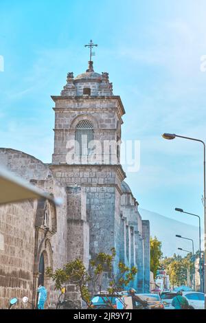 Das Kloster der Heiligen Katharina - Spanisch: Santa Catalina - ist ein Kloster der Nonnen des Dominikanischen Zweiten Ordens, in Arequipa, Peru Stockfoto