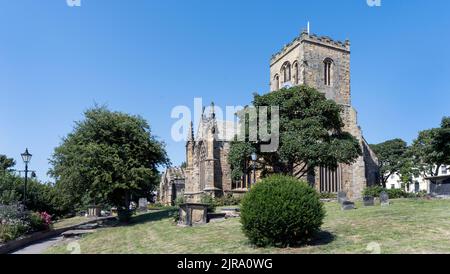 St Mary's Church, Scarborough, North Yorkshire, England, Großbritannien - denkmalgeschütztes Gebäude der Klasse I Stockfoto