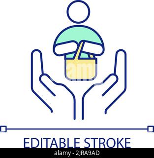 Bedeutung des RGB-Farbsymbols für Kundenzufriedenheit Stock Vektor