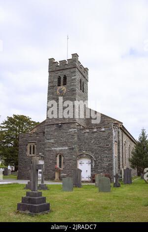 St Andrews in Coniston Village, Cumbria, Großbritannien Stockfoto