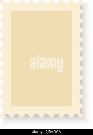 Postrahmenvorlage. Realistisches Nachahmer-Modell im Retro-Stil Stock Vektor