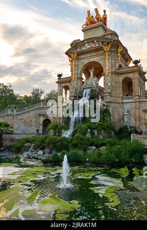 Der Parc de la Ciutadella in Barcelona Stockfoto