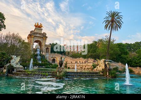 Der Parc de la Ciutadella in Barcelona Stockfoto