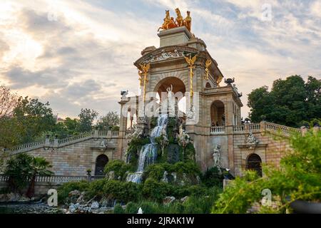 Der Parc de la Ciutadella in Barcelona Stockfoto