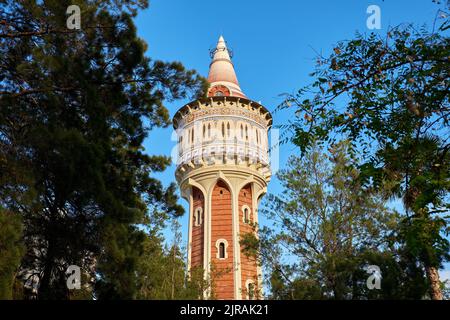 Torre de les Aigues in Barcelona Stockfoto