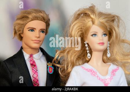 Ken und Barbie Spielzeug Puppen Stockfoto