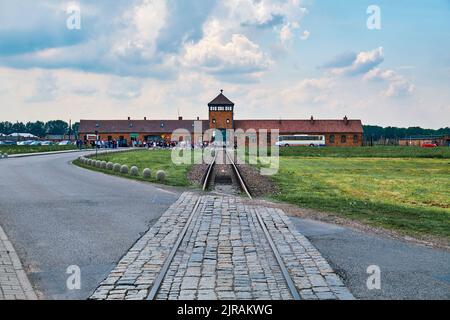 Konzentrationslager Auschwitz II Birkenau Stockfoto