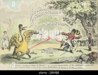 Patrioten, die einen Ehrenpunkt beschließen, 1807, England, von James Gillray. Schenkung von Denis Cohn, 1981. Stockfoto