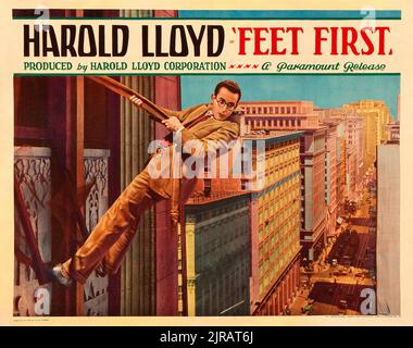 Harold Lloyd – Füße Zuerst (Paramount, 1930) Stockfoto