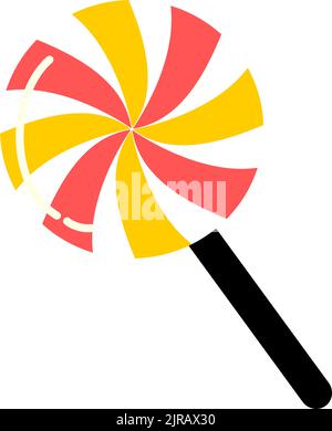 Lollipop Candy Cartoon Vektor-Symbol Illustration. Stock Vektor