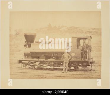 Sechsrad-gekoppelter Tankmotor, New Zealand Railways, Spurweite 3 Fuß 6 Zoll, 1873-1891, Neuseeland, von Herbert Deveril. Stockfoto