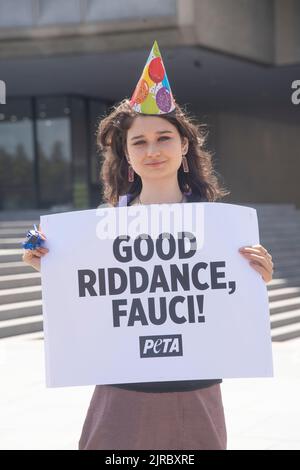 Washington DC August23, 2022, USA- heute gab Anthony Fauci seine Entscheidung bekannt, seine Position als Direktor des National Institute zu kündigen Stockfoto