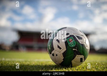 Cleethorpes, Großbritannien. 23. August 2022. Eine allgemeine Ansicht dieser Saison Carabao Cup Ball im Blundell Park in Cleethorpes, Großbritannien auf 8/23/2022. (Foto von Ritchie Sumpter/News Images/Sipa USA) Quelle: SIPA USA/Alamy Live News Stockfoto