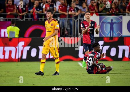 Cagliari, Italien. 21. August 2022. Gian Filippo Felicioli von A.S. Cittadella während Cagliari Calcio vs AS CITTADELLA, Italienisches Fußballspiel der Serie B in Cagliari, Italien, August 21 2022 Kredit: Unabhängige Fotoagentur/Alamy Live Nachrichten Stockfoto