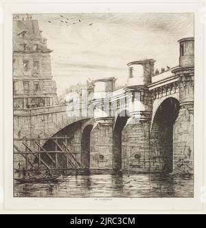 Le Pont-Neuf., um 1861, Paris, von Charles Meryon. Geschenk von Sir John Ilott, 1964. Stockfoto