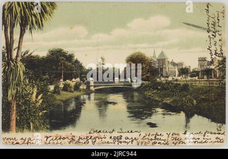 Victoria Street Bridge, Christchurch, 1905, Christchurch, von Muir & Moodie. Stockfoto