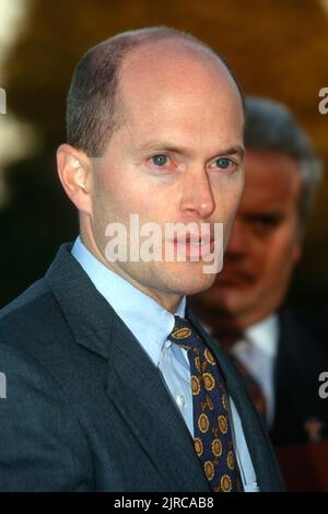 Randy Tate, republikanischer Kongressabgeordneter des Staates Washington, während einer Veranstaltung auf dem Capitol Hill am 27. Oktober 1997 in Washington, D.C. Stockfoto