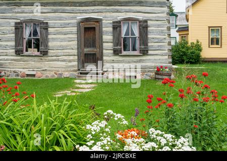 Die Nellie McClung Heritage Site in Manitou, Manitoba, Kanada. Stockfoto