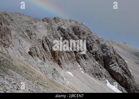 Felskomplex des gran sasso d'italia Stockfoto