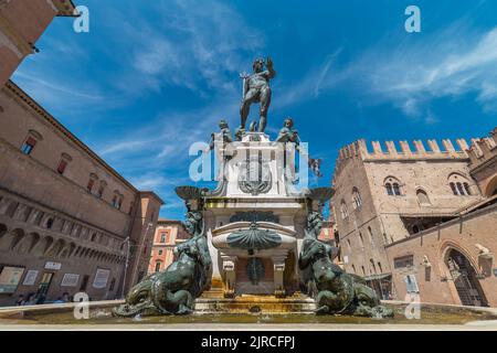 Bologna, Italien - 21. August 2022: Innenaufnahme des Santuario di Santa Maria della Vita in Bologna sind keine Menschen zu sehen. Stockfoto