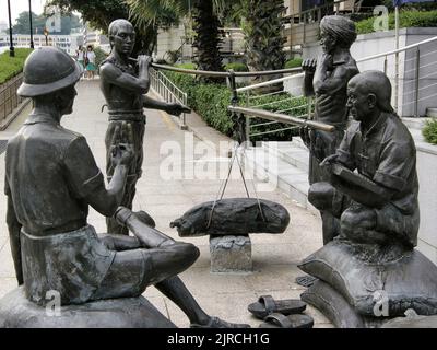 Singapur, Skulptur - Das Große Emporium Stockfoto