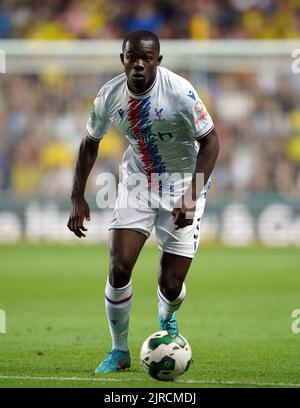 Tyrick Mitchell aus dem Crystal Palace während des Carabao Cup-Spiels in der zweiten Runde im Kassam Stadium, Oxford. Bilddatum: Dienstag, 23.. August 2022. Stockfoto