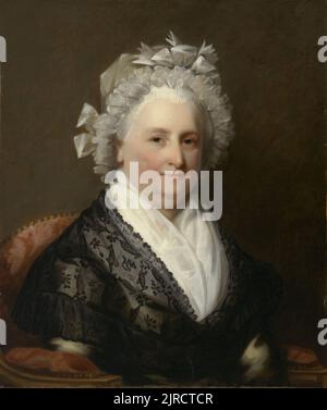 Martha Washington (1731-1802), First Lady der Vereinigten Staaten von 1789 bis 1797 während der Amtszeit ihres Mannes, Präsident George Washington Stockfoto