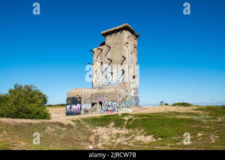 BEGO Atlantic Wall Remains, Quiberon, frankreich Stockfoto