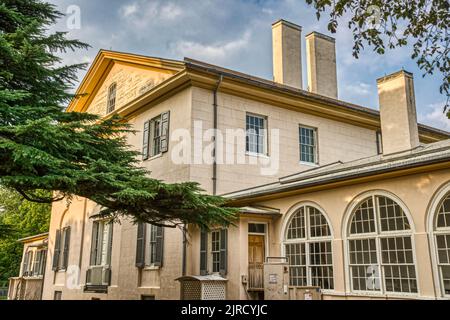 Arlington House, das Robert E. Lee Memorial auf dem Arlington National Cemetery, Virginia. Stockfoto