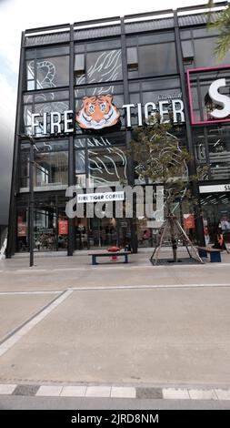 Siam Square Fire Tiger Bangkok Thailand Stockfoto