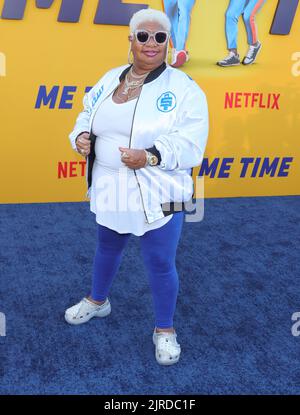 Westwood, USA. 23. August 2022. Luenell kommt zur Premiere des Netflix-Films Me TIME, der am Dienstag, den 23. August 2022 im Regency Village Theatre in Westwood, CA, stattfand. (Foto: Juan Pablo Rico/Sipa USA) Quelle: SIPA USA/Alamy Live News Stockfoto