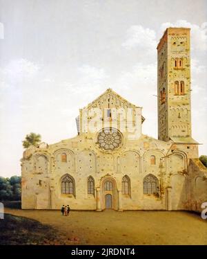 Die Westfassade der Marienkirche in Utrecht (1662) Pieter Jansz Saenredam (1597–1665) niederländischer Maler des Goldenen Zeitalters Stockfoto