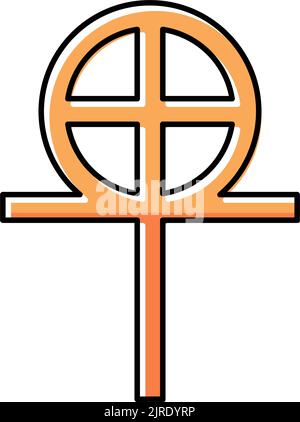 gnostizismus Religion Farbe Symbol Vektor Illustration Stock Vektor