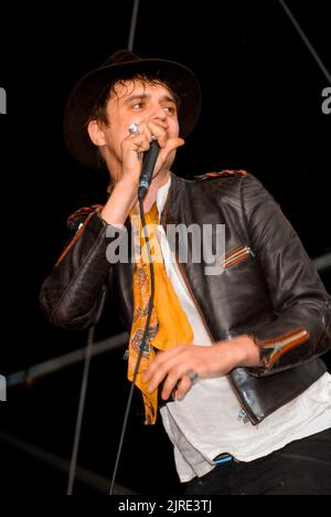 Pete Doherty - Babyshambles, V2007, Hylands Park, Chelmsford, Essex, Großbritannien - 18. August 2007 Stockfoto