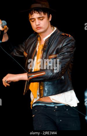 Pete Doherty - Babyshambles, V2007, Hylands Park, Chelmsford, Essex, Großbritannien - 18. August 2007 Stockfoto