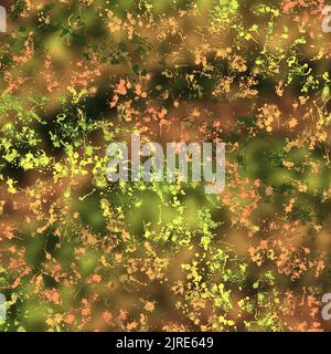 Bunte Farbe spritzt Textur und Grunge Flecken mit Farbtropfen Pinsel Stroke künstlerische Malerei Digital abstraktes Design Hintergrund Stockfoto