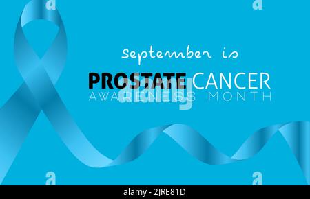 Vektorgrafik Design Konzept der Prostatakrebs Bewusstsein Monat beobachtet jeden september. Stock Vektor