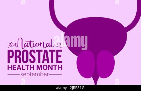 Vektor-Illustration Design Konzept der nationalen Prostata Gesundheit Monat jeden September beobachtet. Stock Vektor