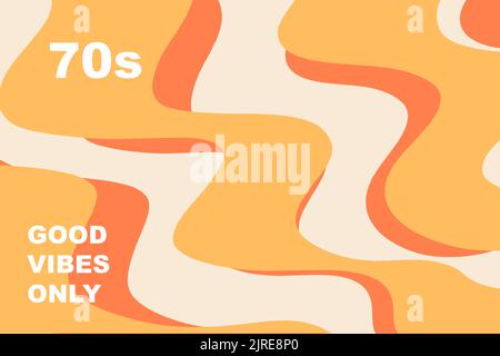 Retro 70s abstrakte Hintergrund Vektor-Illustration Stock Vektor