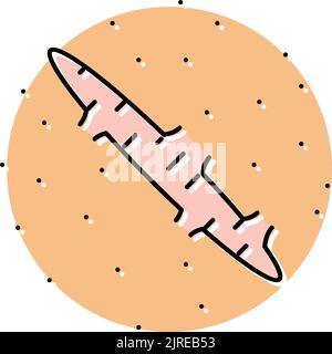 Abbildung des Symbols für hypertrophe Narbenfarben Stock Vektor