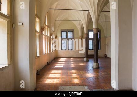 Innenraum des historischen Schlosses in Malbork, Polen Stockfoto