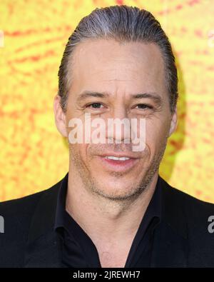 Los Angeles, Usa. 23. August 2022. LOS ANGELES, KALIFORNIEN, USA - 23. AUGUST: Der amerikanische Schauspieler Michael Raymond-James kommt zur Los Angeles Premiere der Apple TV-Originalserie „See“ der Saison 3, die am 23. August 2022 im Directors Guild of America (DGA) Theatre Complex in Los Angeles, Kalifornien, USA, stattfand. (Foto von Xavier Collin/Image Press Agency) Quelle: Image Press Agency/Alamy Live News Stockfoto