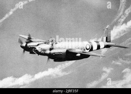 De Havilland Mosquito PR Mk IX von No. 1409 (Meteorological) Flug mit Sitz in Wyton, Huntingdonshire, November 1944. Stockfoto