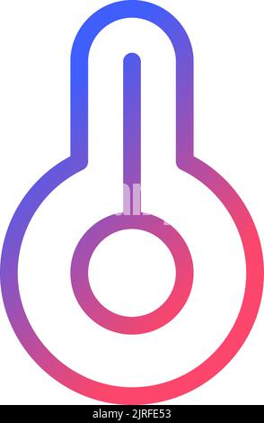Symbol für das lineare ui-Symbol für den perfekten Farbverlauf für Wärmpixel Stock Vektor