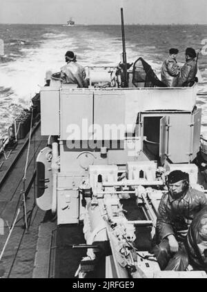 Die deutsche Marine im Zweiten Weltkrieg eine Deutsche motor Torpedo S-Boot in der Nordsee, 1941. Stockfoto