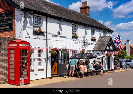 The Foresters Arms Pub, Fairwarp, East Sussex, Großbritannien. Stockfoto