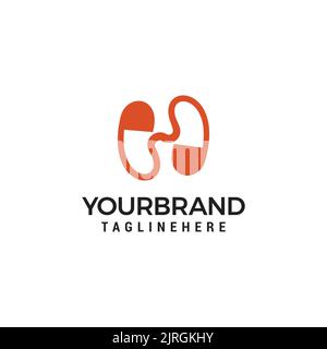 Buchstabe H-förmige Hausschuhe Logo Design Vorlage Vektor Stock Vektor