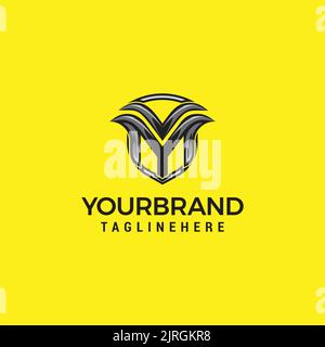 VM MV Abstract Initial Monogram Letter Alphabet Logo Design Stock Vektor